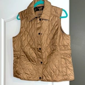 LL Bean - Vest - Medium/Petite- Excellent Condition- Chrome/ Golden Brown